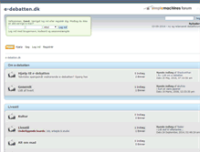 Tablet Screenshot of e-debatten.dk